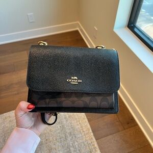 Coach Klare Crossbody Bag Black and Gold